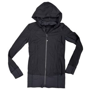Lululemon Womens 6 Black‎ Daily Practice Jacket EUC
